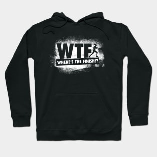 Where's The Finish - Female Runner Hoodie